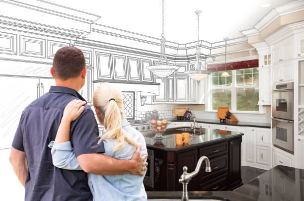 Professional Cabinet Installation technician working in Dresser, WI